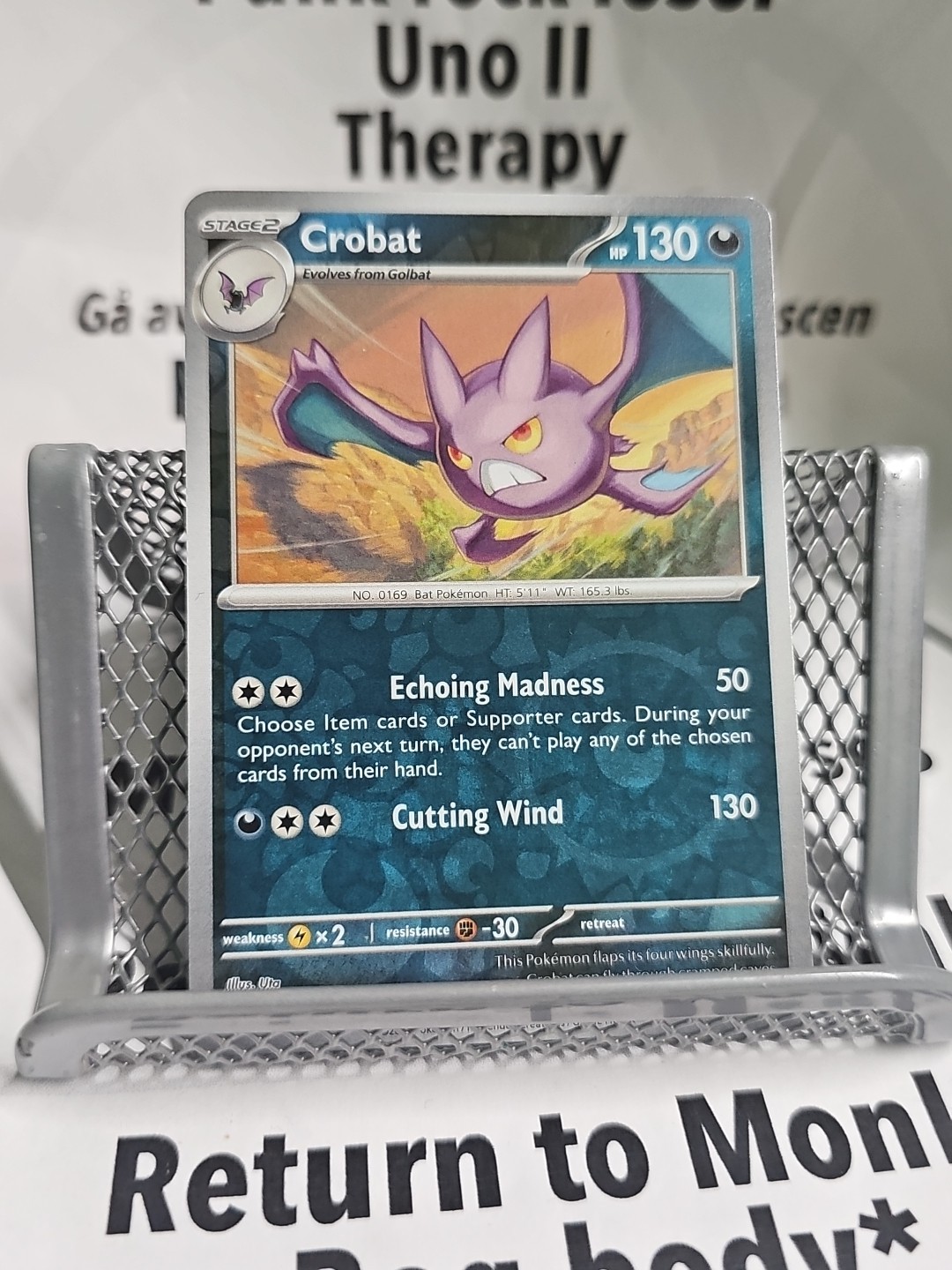 Pokemon - Crobat - 112/182 - Paradox Rift - Reverse Holo Rare - NM/M