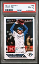 2023 Topps NPB Hiromi Itoh PSA 10 GEM MINT 66 Hokkaido Nippon-ham Fighters WBC