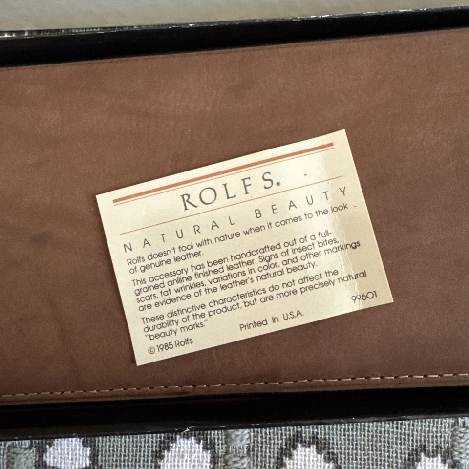 Cartera clásica americana Rolfs de cuero genuino Foto 4 de 4