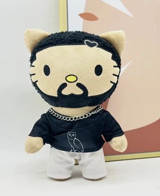 Hello Kitty Drake 24cm Plush Doll in Black Suit   Cute Stuffed Toy Gift