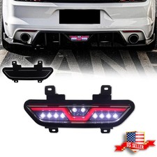 Smoked Lens Led Rear Fog Lampf1 Strobe Reverse Light For 2015-2017 Ford Mustang Smoked Lens Led Rear Fog Lampf1 Strobe Reverse Light For 2015-2017 Ford Mustang
