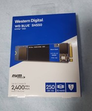 Brand new box Western Digital WD Blue SN550 250GB NVMe Internal SSD(WDS250G2B0C)