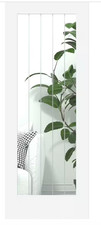 Clima Suffolk Internal White Finished Pattern 10 Door with Clear Glass