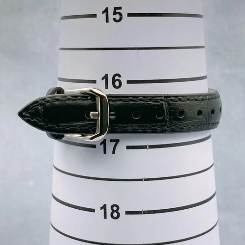 YSL Saint Laurent Ladies Rectangular Brown Watch Authentic Working Used - Picture 3 of 3