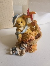 Cherished Teddies 141313 PAT "Falling For You" Girl in Basket of Leaves 1995