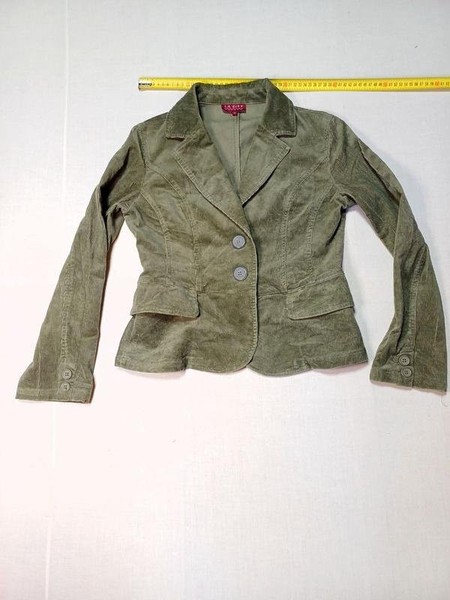Women La City Blazer Green Velvet 36 / S / 44