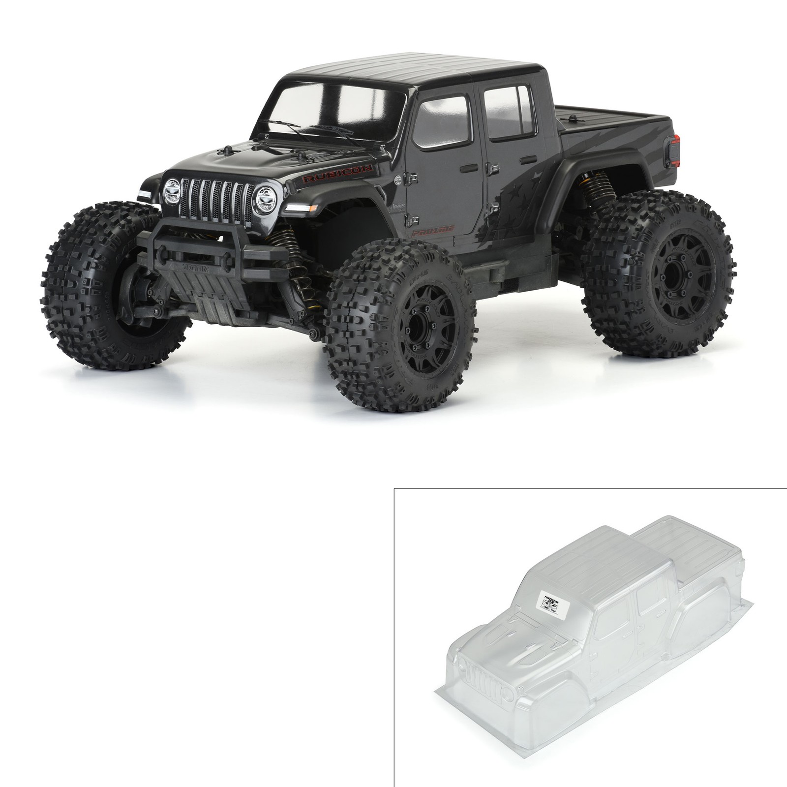 Pro-Line Racing 1 10 Jeep Gladiator Rubicon Clear Body Granite PRO357500