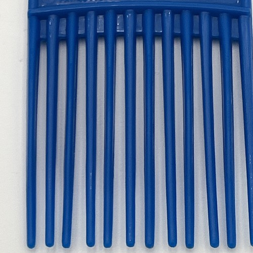 Vintage 1980s USA Patent 4345608 Plastic Hair Pick Lift Comb Lot Of 2 Blue Pink - Picture 8 of 8