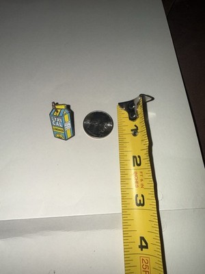Lyrical Lemonade Enamel Pin - Yellow & Blue Drink Carton