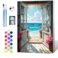 DIY Malen nach Zahlen Set Landschaft Wanddekoration Kinder Erwachsene