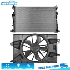 Aluminum Radiator and Cooling Fan Kit For 2015 2016-2017 Chrysler 200 2.4L 3.6L