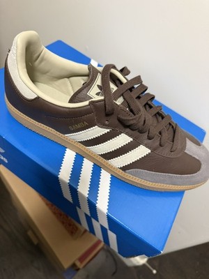 Adidas Samba OG Mens 10.5 Brown Putty Grey ID1481 Shoes New