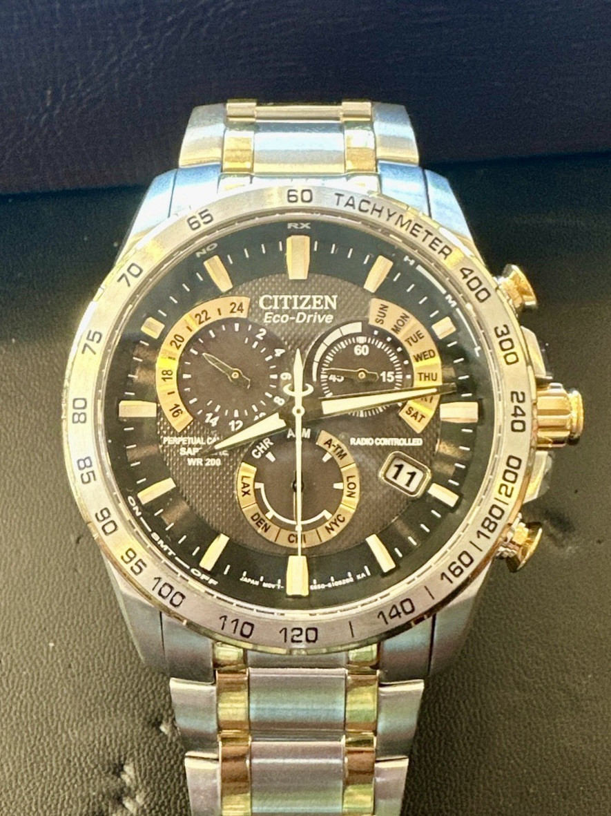 Citizen Men's 47mm Echo-drive Two Tone Watch GN-4W-S-12G. Wrist SZ