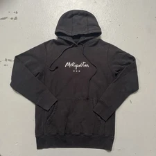 Metropolitan USA Huf Reverse Weave Style Hoodie Sweatshirt Made USA Skate L