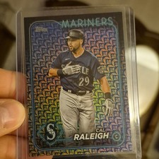 Topps 2024 Series 1 Holiday Cal Raleigh #122 Seattle Mariners Baseball Card
