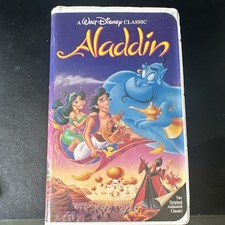 Walt Disney Home Video Aladdin VHS 1992 NTSC English G Clamshell Case Nostalgia