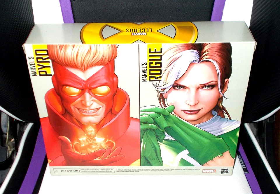 Figura de acción Marvel Legends Series Marvel’s Rogue and Pyro 6" nueva Foto 2 de 3