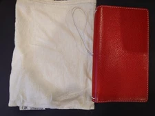 Chic Sparrow Travelers Notebook, Narrow, Poppy Red, Retired, with Pen Loop