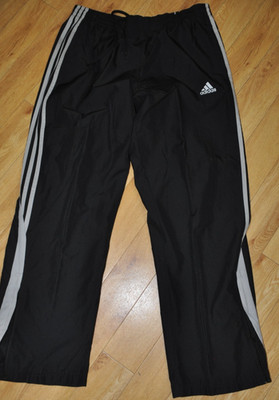 Adidas Men's Track Athletic Mesh Lined Zipper Ankle Warm Up Pants Size M