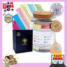Bible Verse Jar with 90 Scripture Cards, Christian Gift  Daily Inspiration
