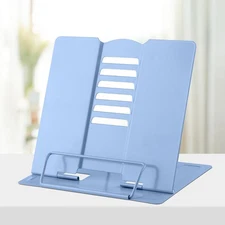 Metal Adjustable Book Stand Cookbook Holder Desk Reading Stand