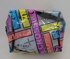 SHISEIDO Cosmetic Beauty Bag - GINZA, TOKYO Multicolor CROSSING Clutch Clear PVC