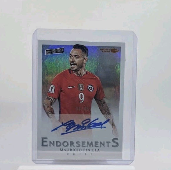 2016 Aficionado Endorsements Artist's Proof /49 Mauricio Pinilla Chile RC Auto