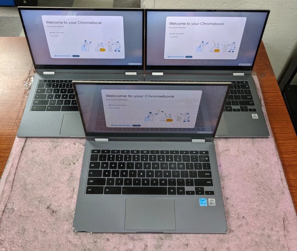 3x Samsung Galaxy Chromebook 2 XE530QDA 13.3" i3-10110U 8GB 128GB SSD TAL CUAL C814 Foto 4 de 4