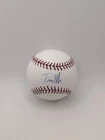 travis hafner signed official major league baseball *tristar sticker, no papers*