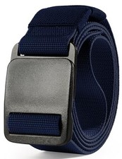 Mens Stretch Web Belt, Mens Casual Belt for Jeans,Golf waist size 36-40" Navy