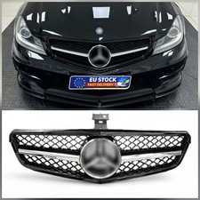 Griglia radiatore AMG Style nero lucido puntoni cromati Mercedes Classe C W204 2007-2014