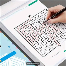 Kids Maze Puzzle Book 64 Pages Brain Games Educational Activity Challenge Book