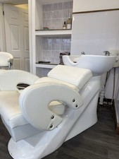 Salon Shampoo Hairdressing Barber Back Washing Basin Chair Hair Spa Sink Bowls