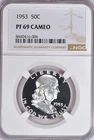 1953 Franklin Half Dollar Proof NGC PF 69 CAMEO PR 69 CAM Top Pop Rare Coin 50C
