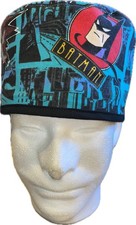 DC Comics Batman Tiel Blocks 1992 Scrub Hat Chemo Cap
