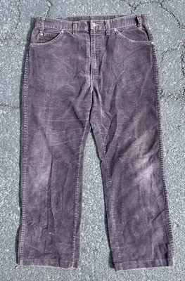 Vintage Dakota Corduroy Pants Boot Cut Men's 34x27 Brown Bell
