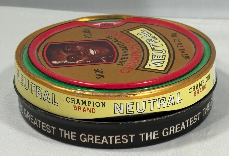 Muhammad Ali - Champion Brand Neutral Shoe Polish - Full Tin - Image 3 of 4