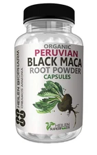Peruvian Black Maca Root Capsules 500 mg –180 Veg Capsules Stamina,& Energy