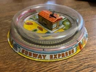 Marx Subway Express RARE Tin Wind Up WORKS Vintage 30’s 40’s W/ Plastic Tunnel
