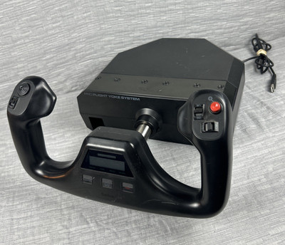 Saitek Pro Flight Yoke System Logitech Model PZ44 No Pedals