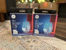 2 Boxes GE CYNC Smart Color Change Bulbs WiFi Compatible Alexa & Google 40W B11