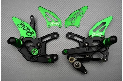 Commandes Reculées AVDB Vertes Pour KAWASAKI Z-125 Z125 PRO BR125 2016-25 - Photo 1/4