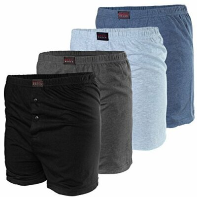 1-15er Pack Premium 100% Baumwolle Herren Boxershorts Button Fly Unterwäsche S-6XL