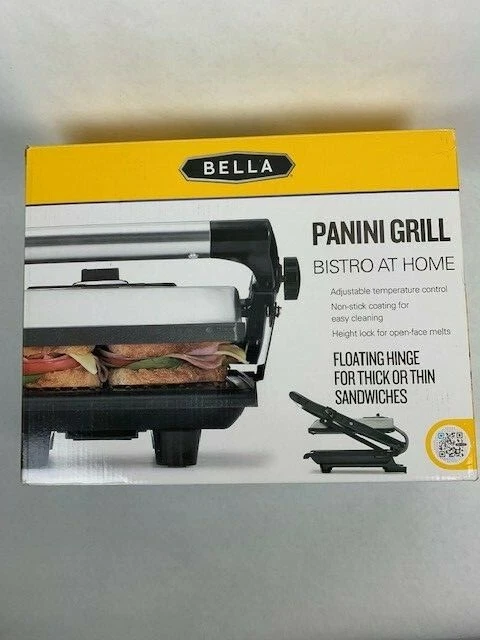 BELLA Electric Panini Maker Press & Sandwich Grill - Stainless - Open Box
Opens in a new window or t