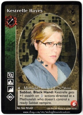 Kestrelle Hayes Ventrue Antitribu Sword of Caine Promo V:TES VTES Vampire CCG