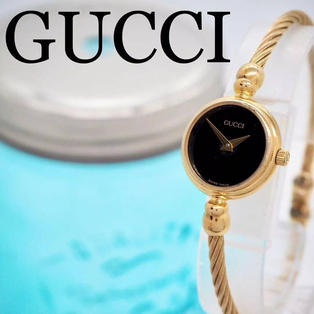 Montre femme GUCCI 2700.2.L à quartz cadran noir cadran rond analogique du Japon