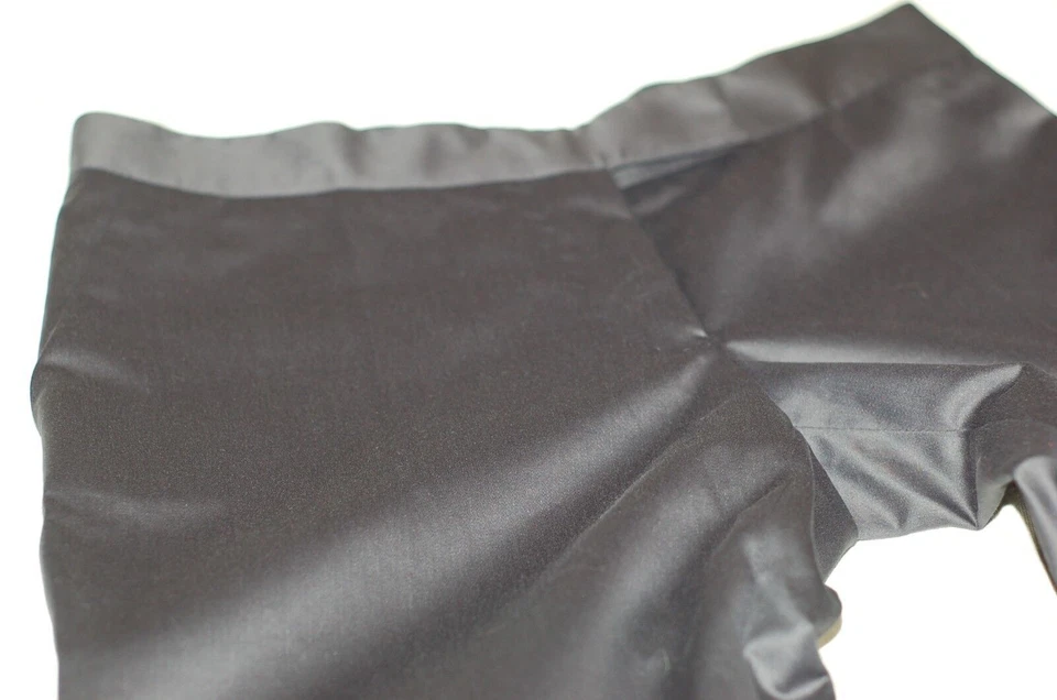 Stella McCartney NUEVO Pantalones Mujer Talla 38 Gris Azul Algodón Brillante Pierna Recta  Foto 3 de 4