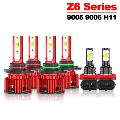 Combo 9005+9006+H11 LED Headlight Hi/Low Beam Bulb 6500K 7000W 980000LM Fog Ligh