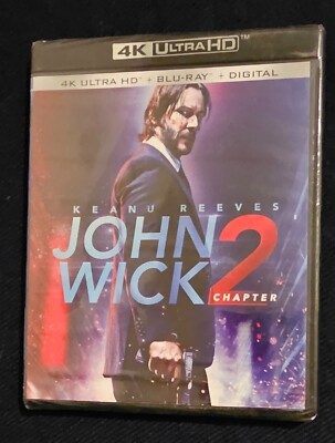John Wick: Chapter 2 4K UHD + Blu-ray + Digital | NEW | Intense Action Sequel  