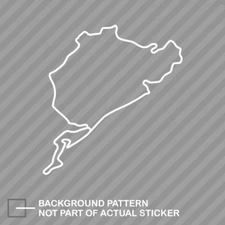Nurburgring Sticker Die Cut Decal track